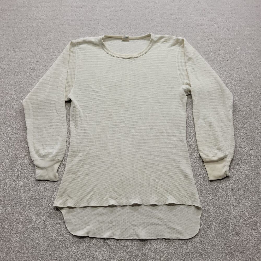 Vintage J.E. Morgan Arctex Long Johns Thermal Shirt XL 46-48 USA Made Waffle